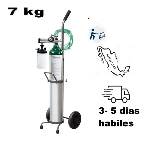 Imagen 3 de 5 de Tanque Kit Completo Oxigeno 682lts Portatil Carrito Dirve