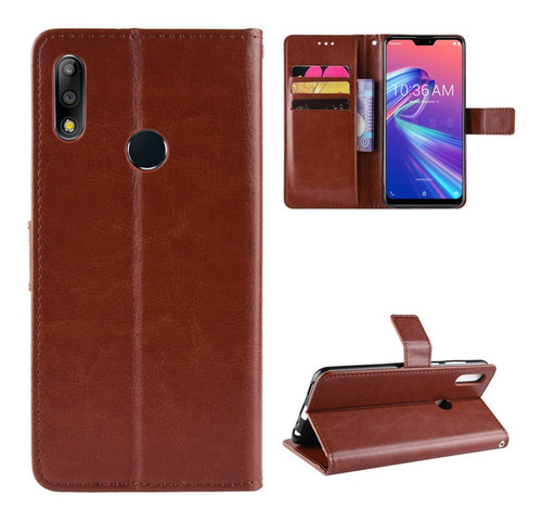 Funda De Piel Con Tapa Para Asus Zenfone Max Pro Zb631kl Bus