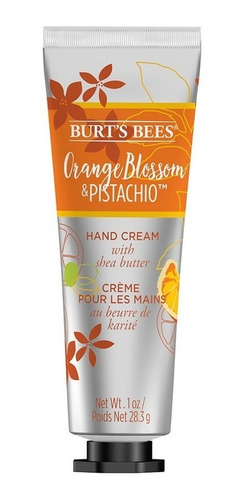 Crema De Manos Burt's Bees Flor De Naranja Y Pistacho 28 Gr