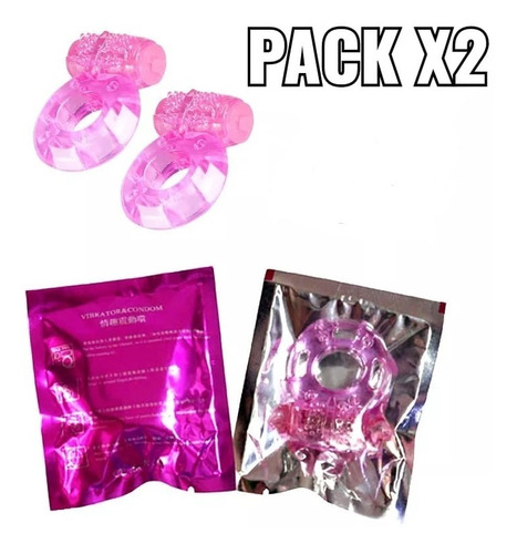 Imagen 1 de 10 de Pack X2 Anillo Vibrador Juguetes Adultos Productos Sexuales 