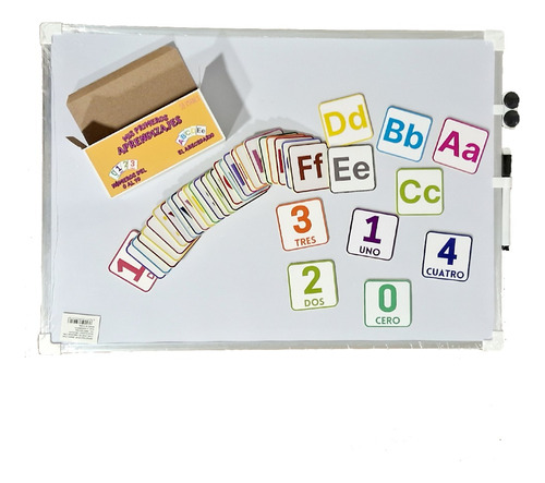 Pizarra Magnetica Niños Tarjetas Imanes Letras Y Numeros