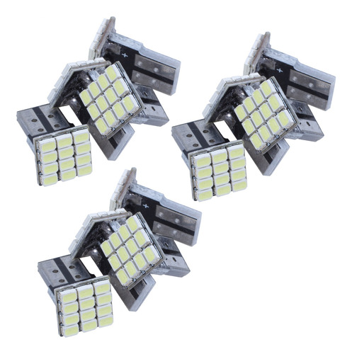 12 Bombillas Led T10 W, 5 W, Color Blanco, Canbus 1206, 12 S