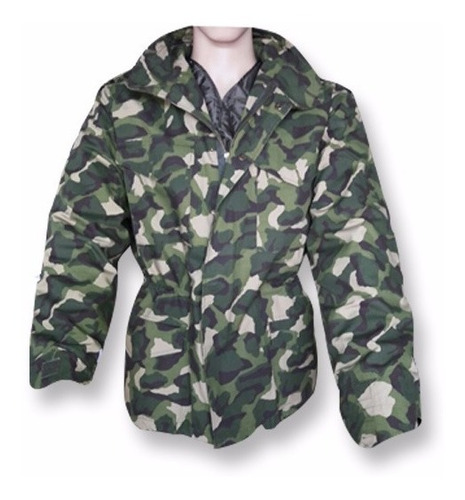 Campera Camuflada Militar Con Forro Desmontable