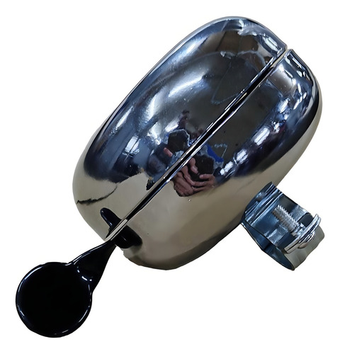Campainha Bike Retro Sino 80mm Cromada Trim Trim