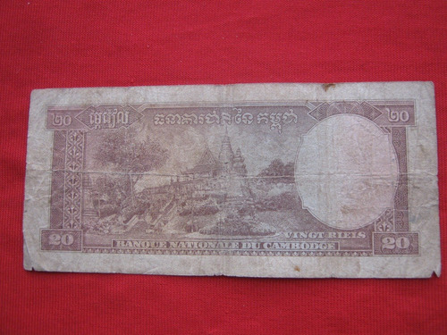 Camboya 20 Riels 1972