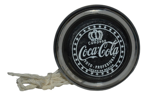 Vintage Juguete Yoyo Corona Coca Cola Negro