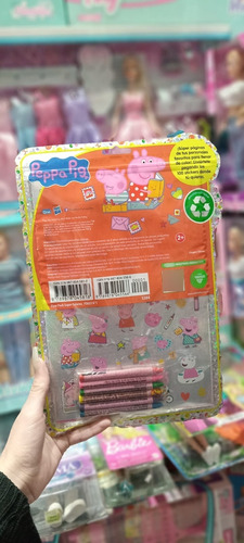 Set Para Colorear Peppa Con Crayones