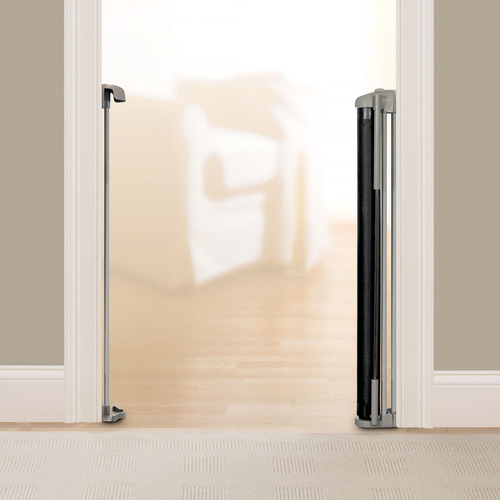 Puerta Seguridad Retráctil Para Bebe O Mascota Summer Color Negro