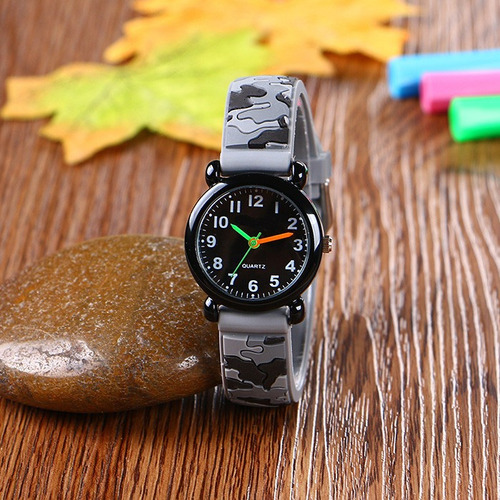 Reloj Sport Militar Para Niños Niñas Silicon Resistente R070