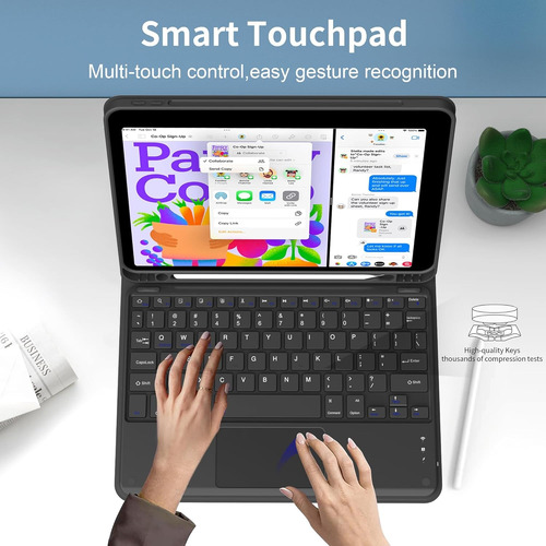 Funda Cover Keyboard Touchpad iPad Air 11 (m3) A3266 A3267