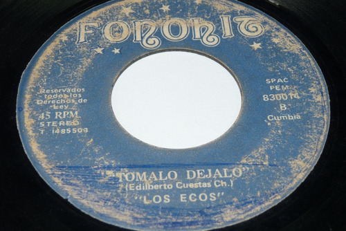 Jch- Los Ecos Tomalo Todo Cumbia Peru 45 Rpm