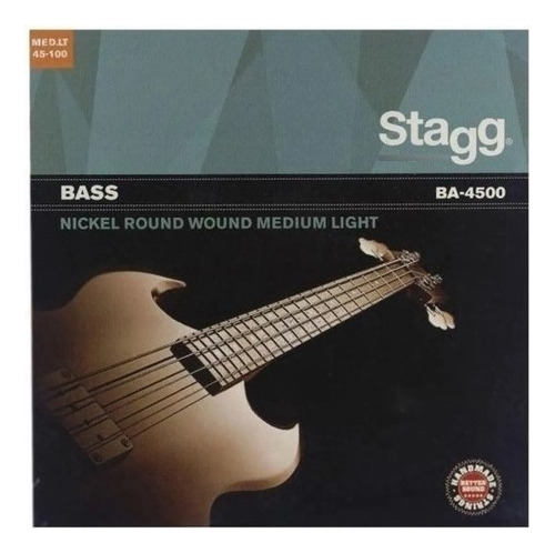 Encordado Bajo Electrico 4 Cuerdas 045 - 100 Stagg Nickel