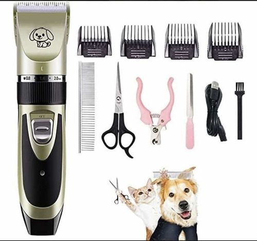 Set De Peluquería Canina Recargable Mascotas,perros Gatos