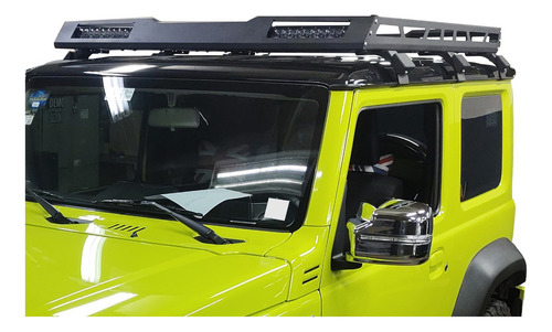 Canastilla Portaequipaje Suzuki Jimny 21-24 C/barras Led