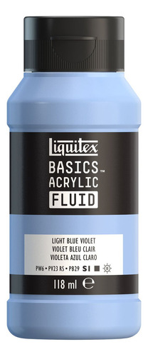 Tinta Acrílica Liquitex Basics Fluid 118ml Light Blue Violet