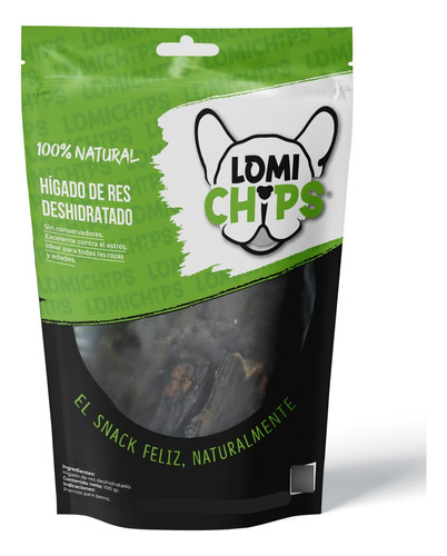 Higado De Res Deshidratado 100g Premios De Perro Lomichips