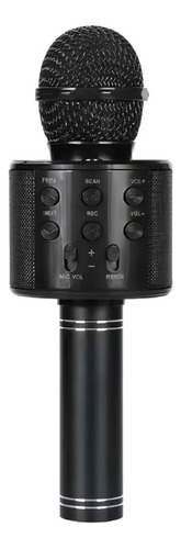 Microfone Karaoke Sem Fio Bluetooh Infantil Minimen Mixer Cor Preto