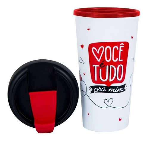 Copo Viagem 500 Ml Romântico Amor - Você É Tudo Pra Mim