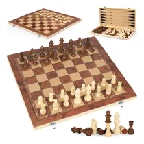 Comprar Juegos De Mesa 3 En 1 Ajedrez Damas Backgammon 17.2 Pulgadas