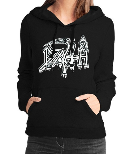 Buzo Hoddie Capota Cerrado Dama Death