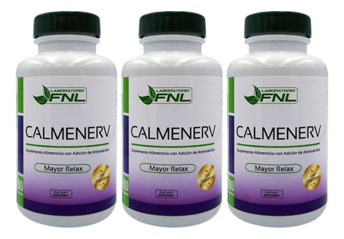 Calmenerv Fnl 3 Frascos Cansancio Mal Dormir Dietafitness