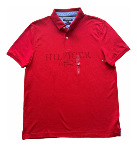 Camiseta Tipo Polo Tommy Hilfiger Hombre Talla L F008 Orgnl