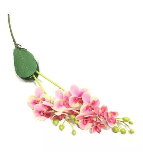 Flores Artificiais Haste De Orquídea Toque Real Cor De Rosa | 3M SHOP