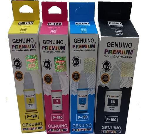 Tinta Compatible Canon Gi190 Premium Serie G1100 G2100 G3100