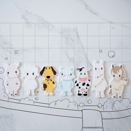 Imagen 2 de 5 de Figuras Goma Eva Animales P/ Bañera Agua Granja Oceano Bebe