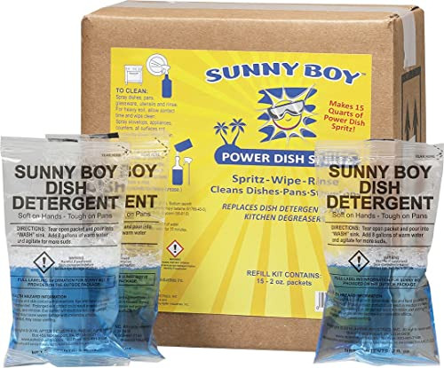 Apter Industries Sunny Boy Dish Spritz Kit Detergente Pa