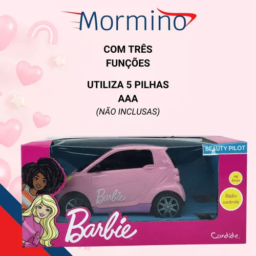 Carro De Controle Remoto Barbie Beauty Pilot - Blanc Toys - Felicidade em  brinquedos