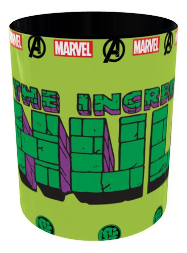 Mugs The Hulk Avengers Pocillo Series Color Negro