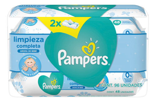 Toallitas húmedas Pampers Fresh Clean  48 u pack x 2