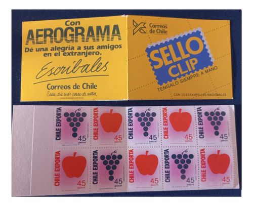 10 Sellos Postales Estampillas De Chile Exporta 1991 Clip