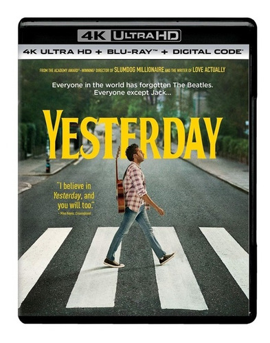 Yesterday 2019 Danny Boyle Pelicula 4k Ultra Hd + Blu-ray