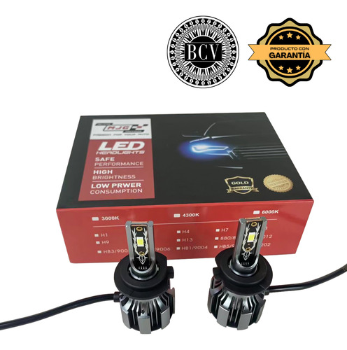 Luces Led Para Autos Moto 20000 Lummens Reales 6000k Cob Csp