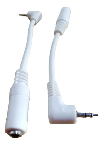 Plug 2.5 2l  A Jack 3.5mm Estereo  Blanco