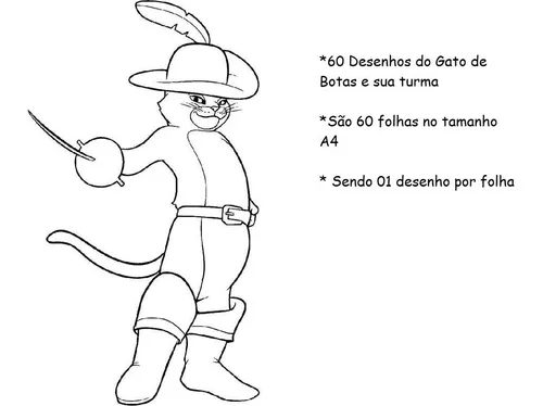 Desenhos para colorir, desenhar e pintar : Desenhos de gatos e