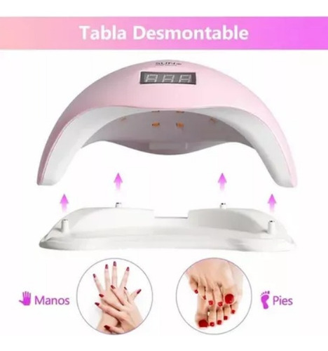 Lámpara De Secador De Uñas Led De Gel Esmalte Profesional 5