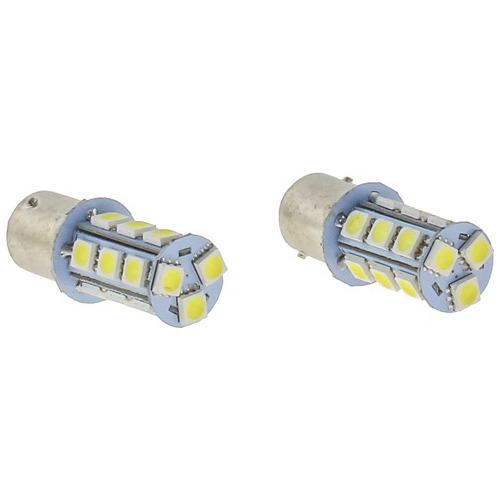 Foco Led 1157 18 Leds Blanco C Flash 2 Piezas