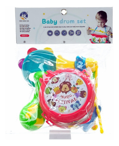 Juego Para Niños Tambor Con Instrumentos Musicales