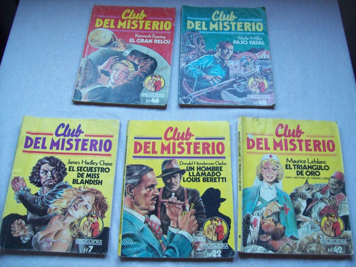 Lote De 5 Revistas Club Del Misterio