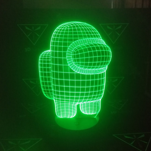 Lámpara 3d App Incluida Among Us