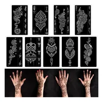 Comprar Kit De Plantillas De Tatuaje De Henna, Plantillas De Henna Y