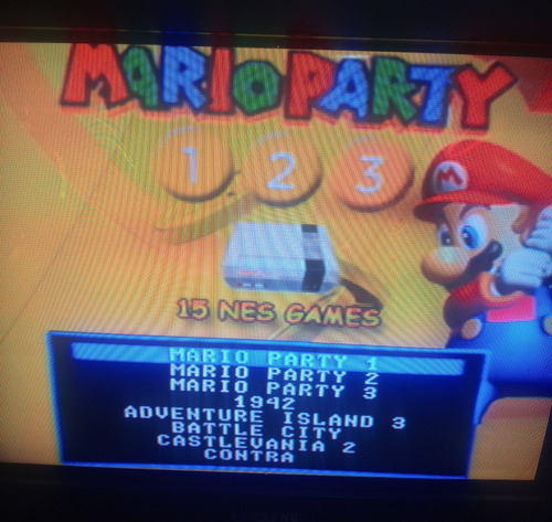 Mario Party 1, 2 Y 3 Mas 15 Juegos Nes 18 En 1 N64 Nintendo (Usado)