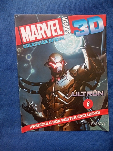 Figura Marvel 3d Num 6 Ultron + Fasciculo Salvat Nuevo