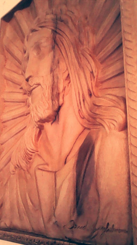 Quadro De Cristo, Madeira Nobre, Rústico, Religioso