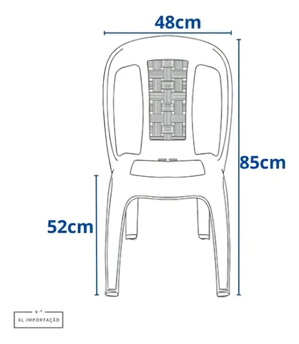 Kit de 10 sillas de bistró de plástico negro para tazas de hasta 154 kg, color negro