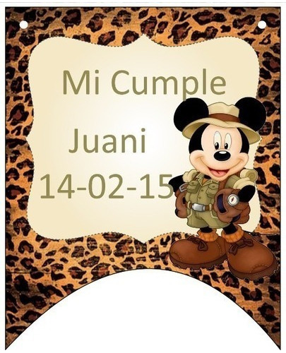 Kit Imprimible Para Tu Fiesta De Mickey Mouse Safari