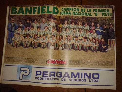 Solo Futbol 395 B- Poster Banfield / Rufini Vivaldo Orrego